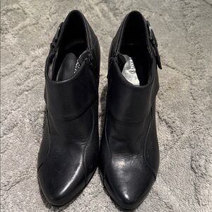 Franco Fortini Black Ankle Booties